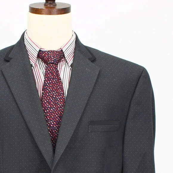 Sean John 46R 40x29 Gray Solid 2-Button Suit R812